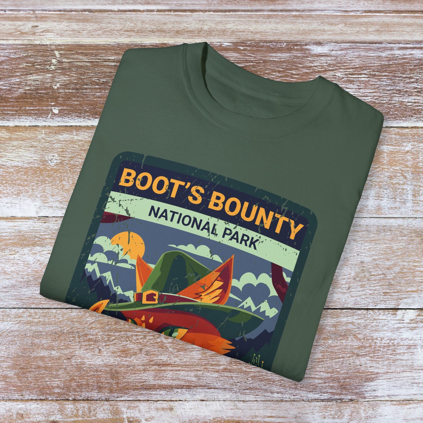 Boot's Bounty National Park Premium Heavy Weight T-shirt