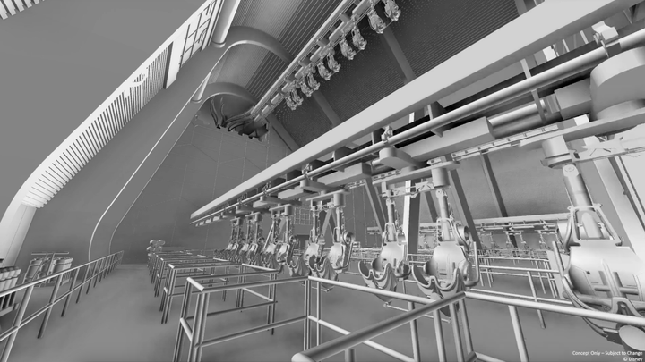 Walt Disney Parks Blog concept image of new Monster's Inc. rollercoaster.